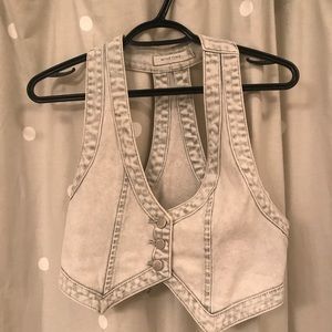 Jean Vest\Crop Top